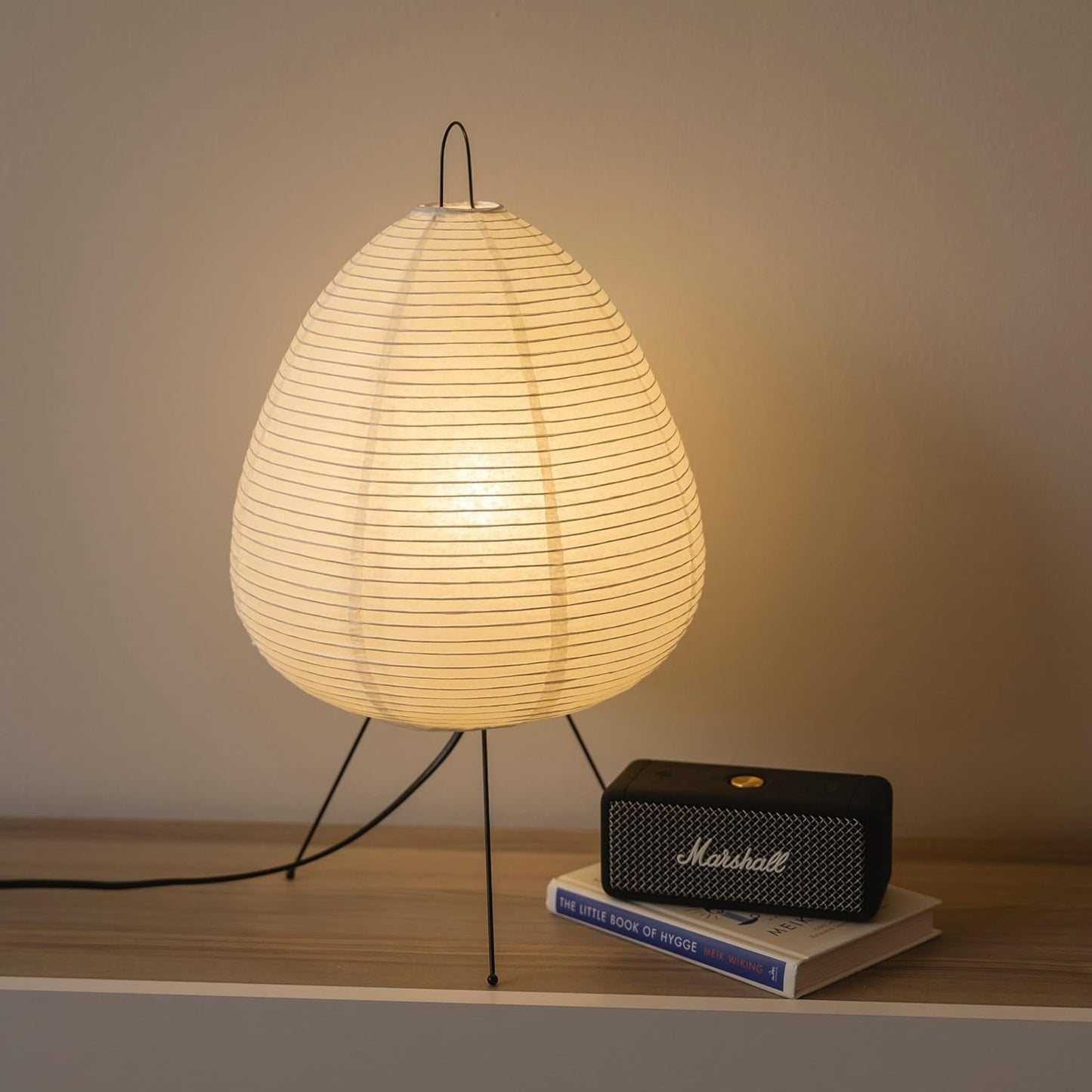 Hikari-Inspired Japanese Table Lamp