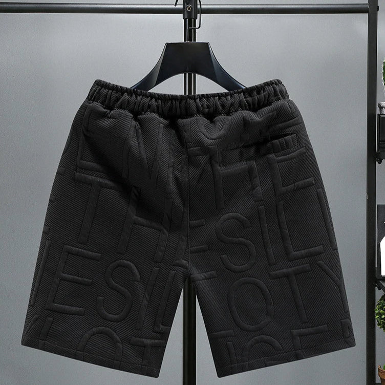 Men’s Embossed Casual Shorts