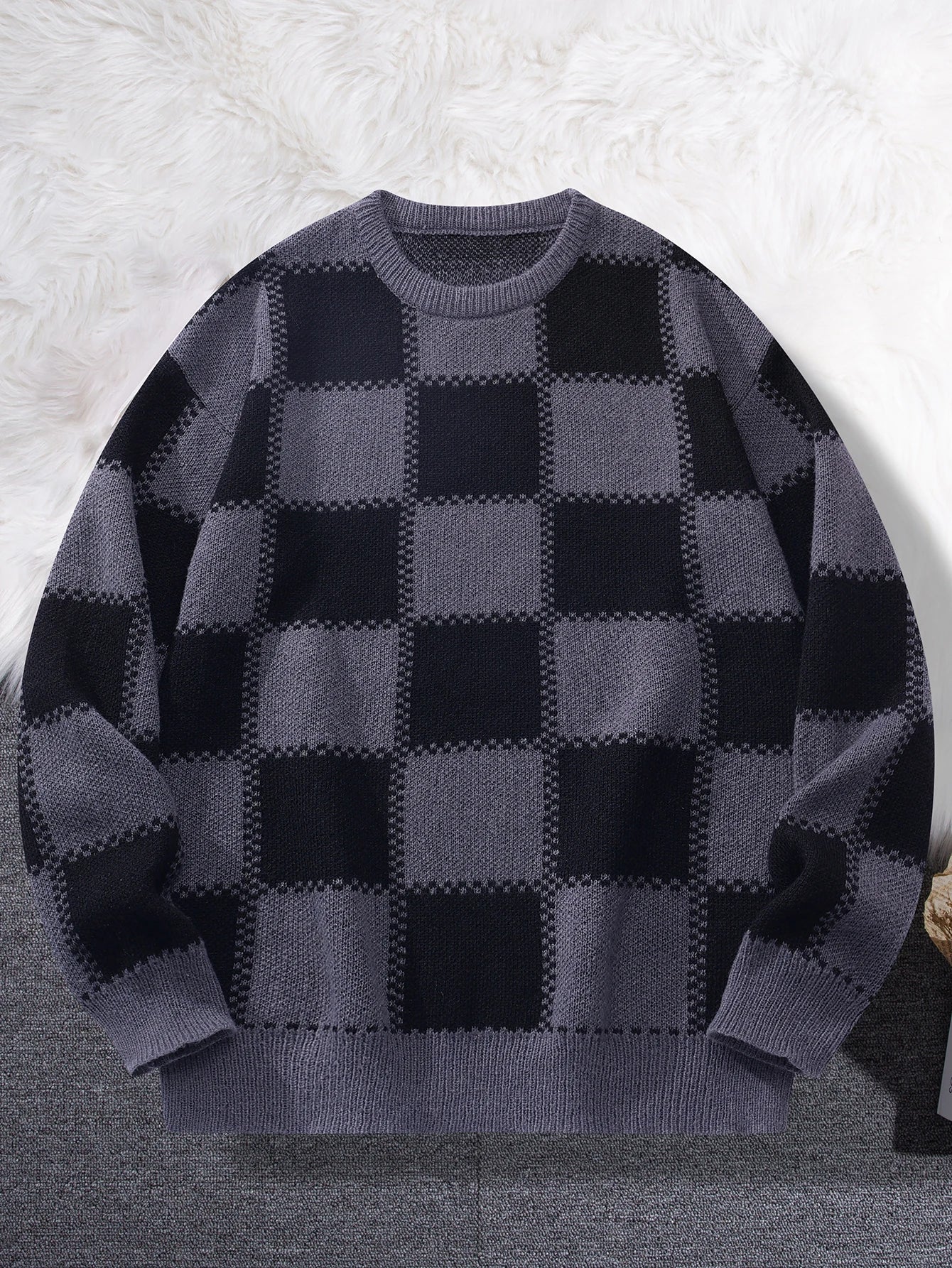 Heritage Grid Knit Sweater