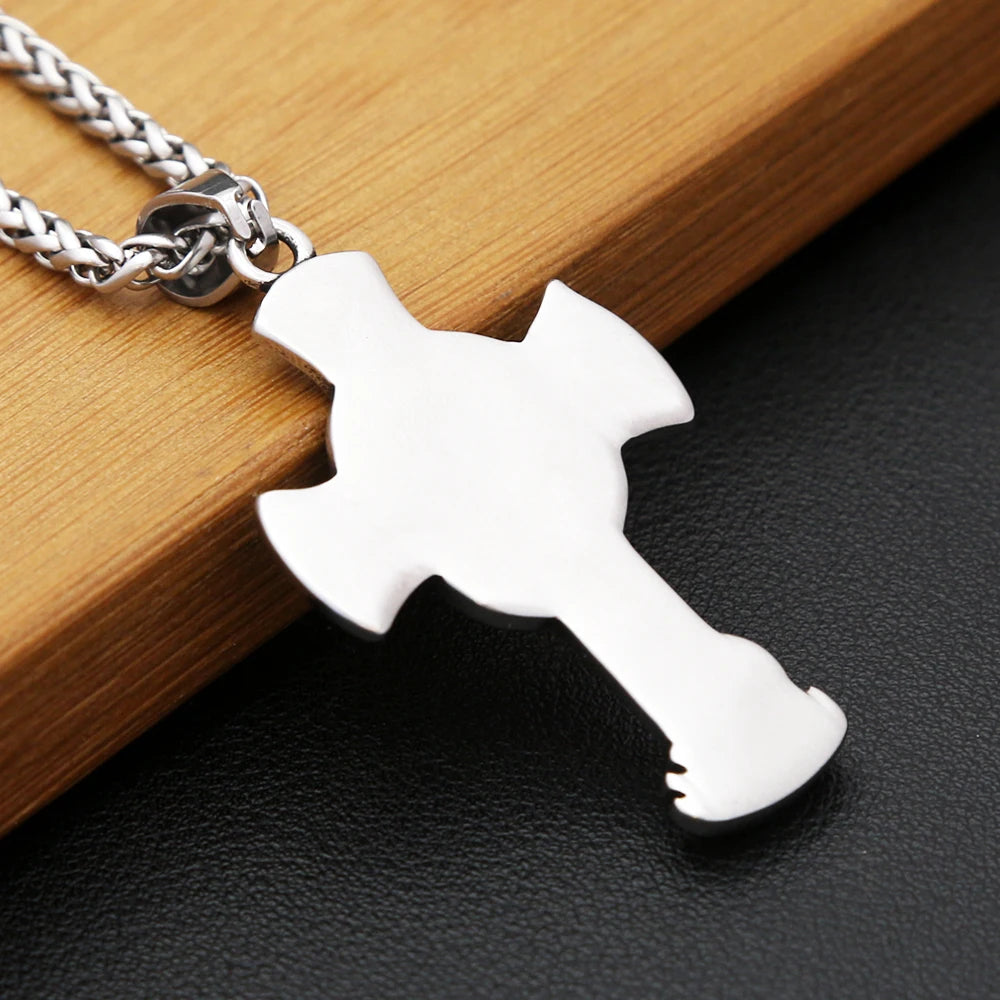 St. Michael Handcrafted Cross Necklase