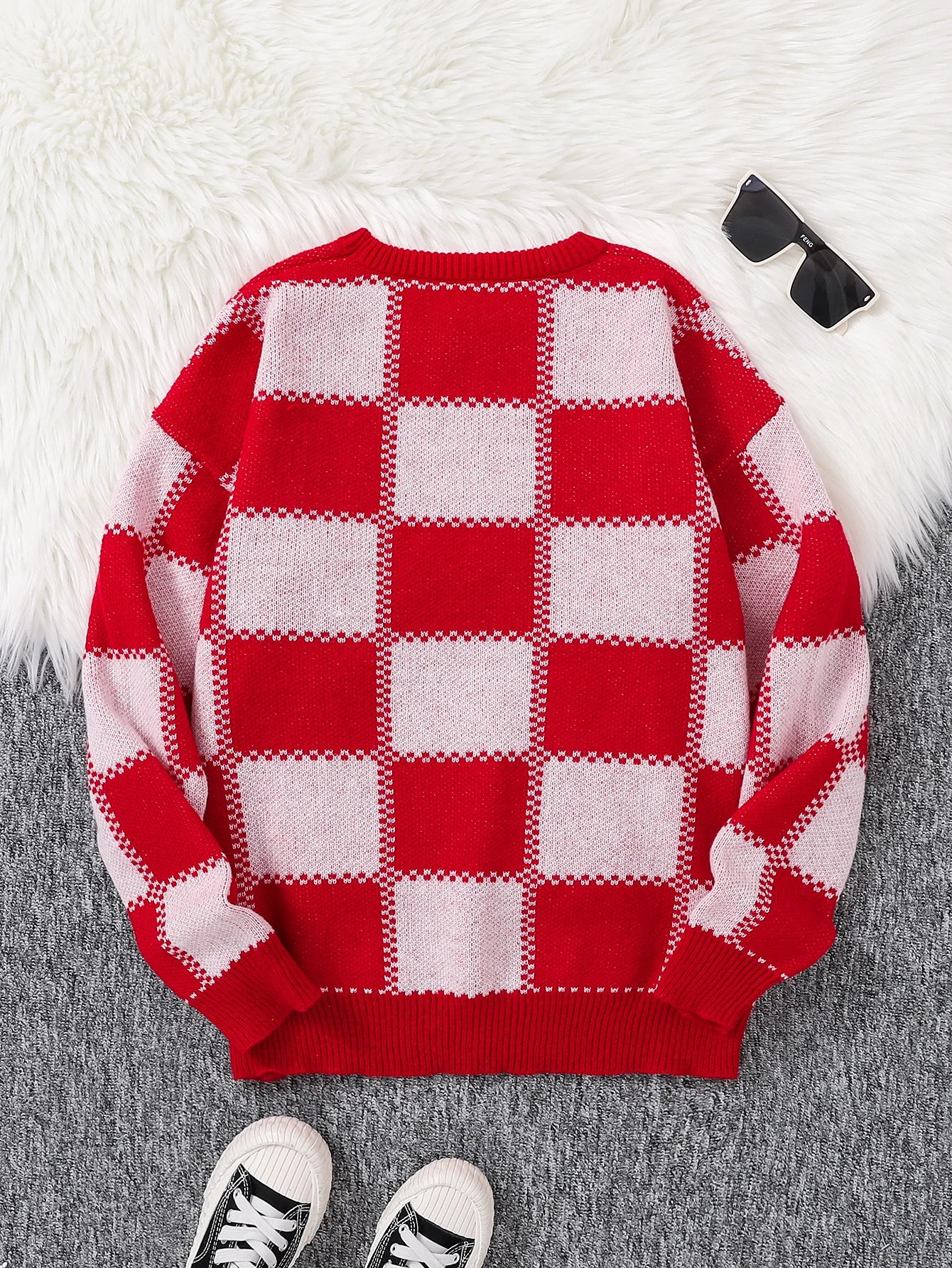 Heritage Grid Knit Sweater