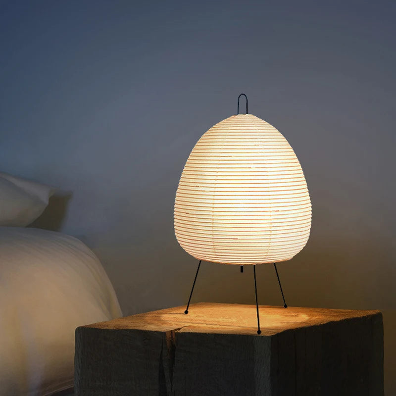Hikari-Inspired Japanese Table Lamp