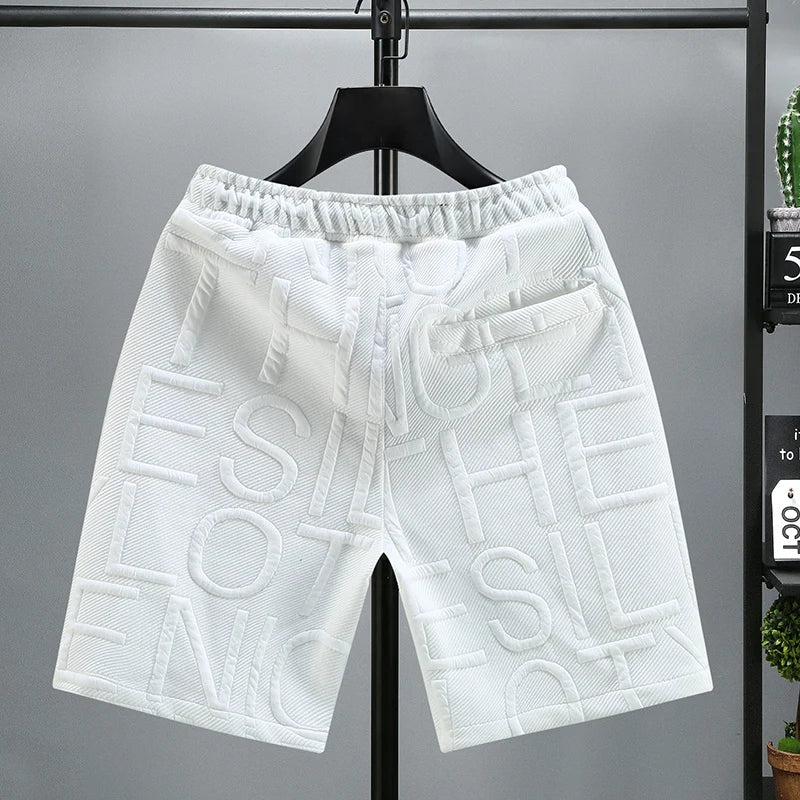 Men’s Embossed Casual Shorts