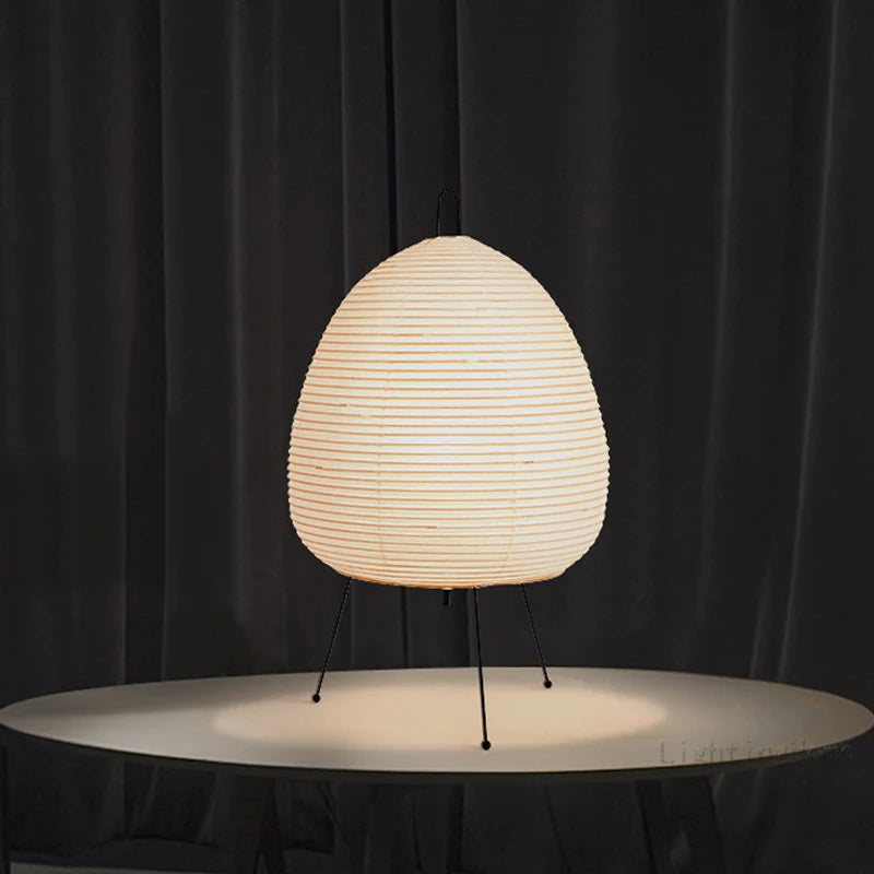Hikari-Inspired Japanese Table Lamp