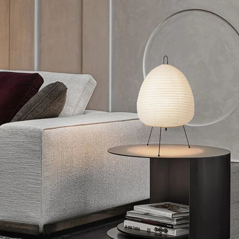 Hikari-Inspired Japanese Table Lamp