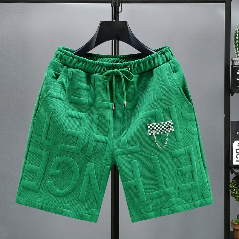 Men’s Embossed Casual Shorts