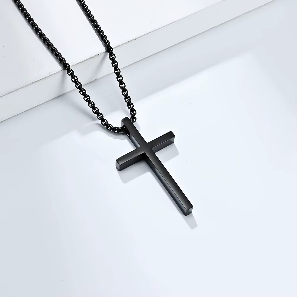 Men’s Stainless Steel Cross Pendant