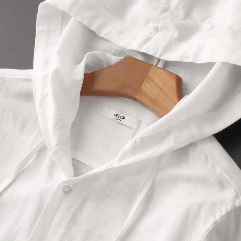 Sora Linen Hoodie Shirt