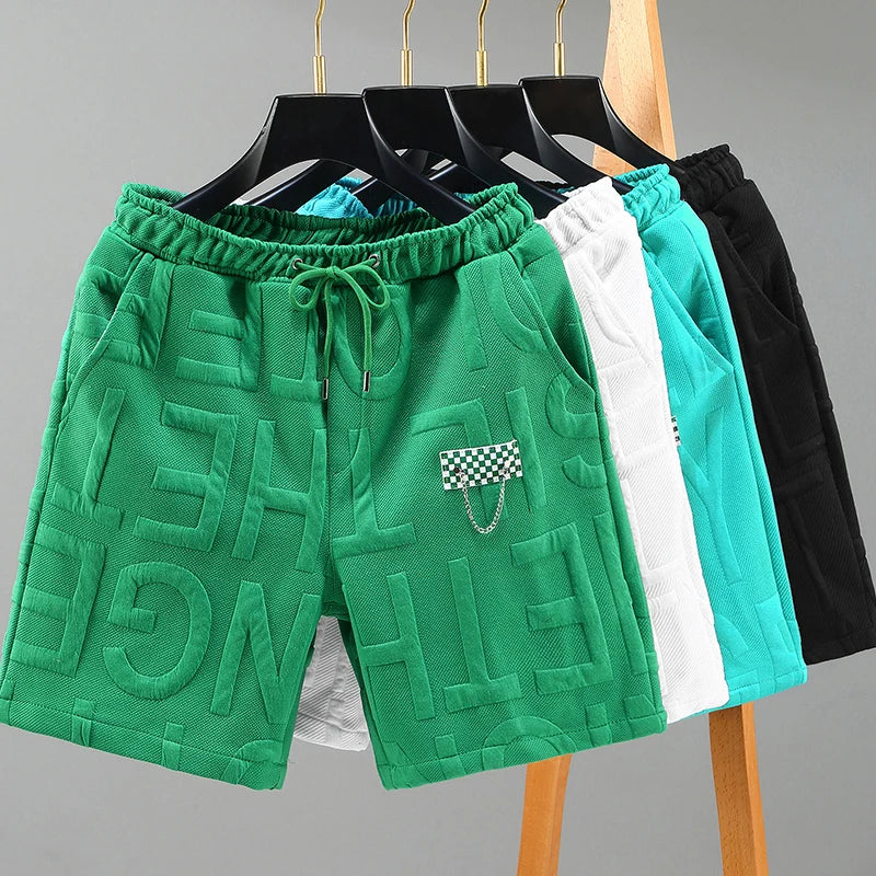 Men’s Embossed Casual Shorts