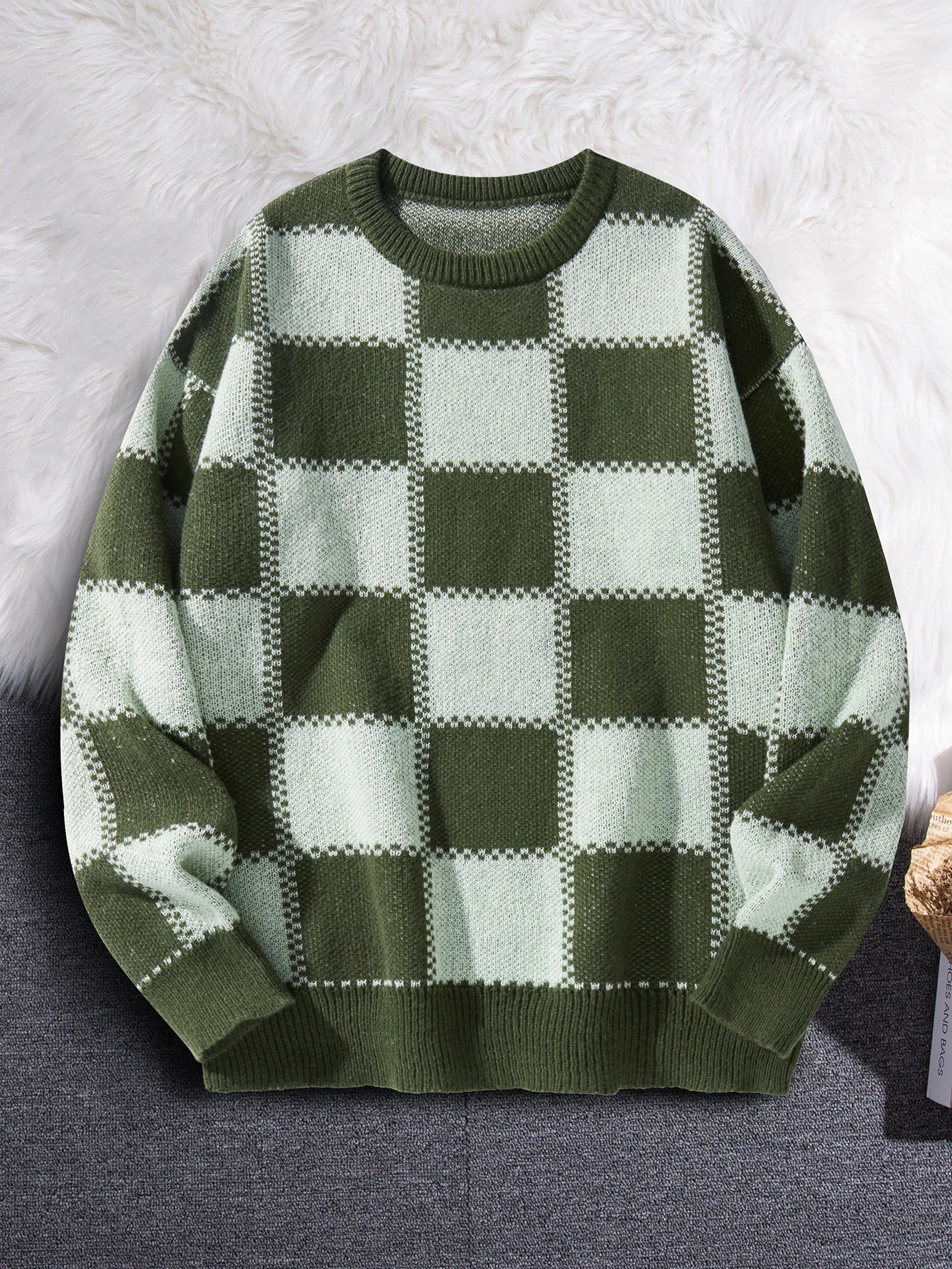 Heritage Grid Knit Sweater