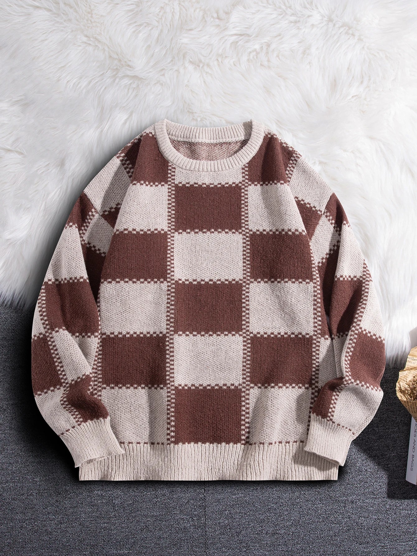 Heritage Grid Knit Sweater