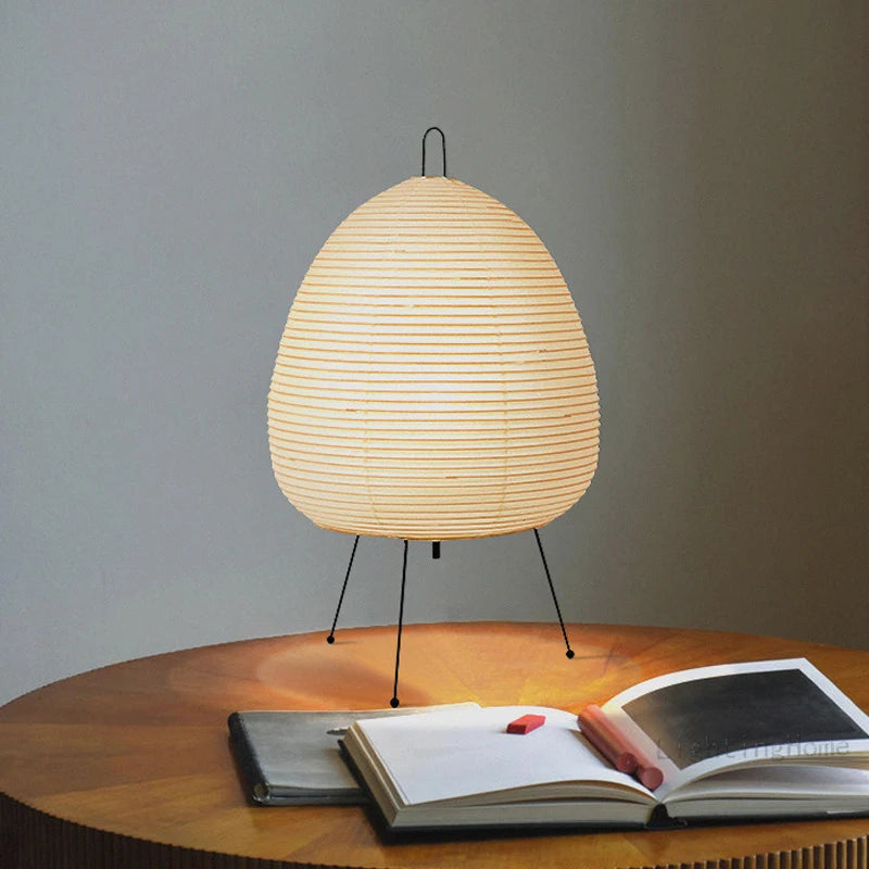Hikari-Inspired Japanese Table Lamp