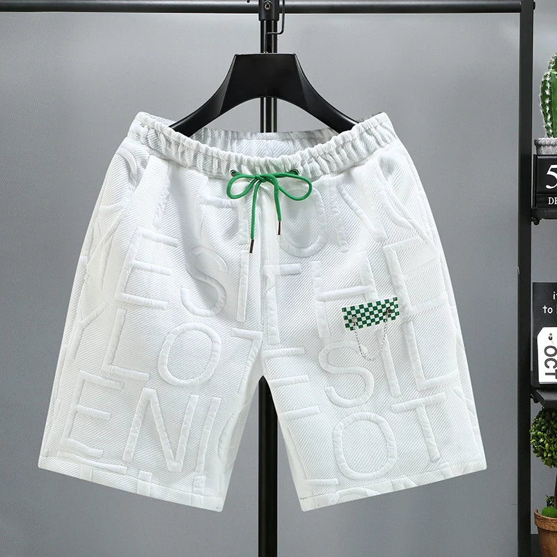 Men’s Embossed Casual Shorts