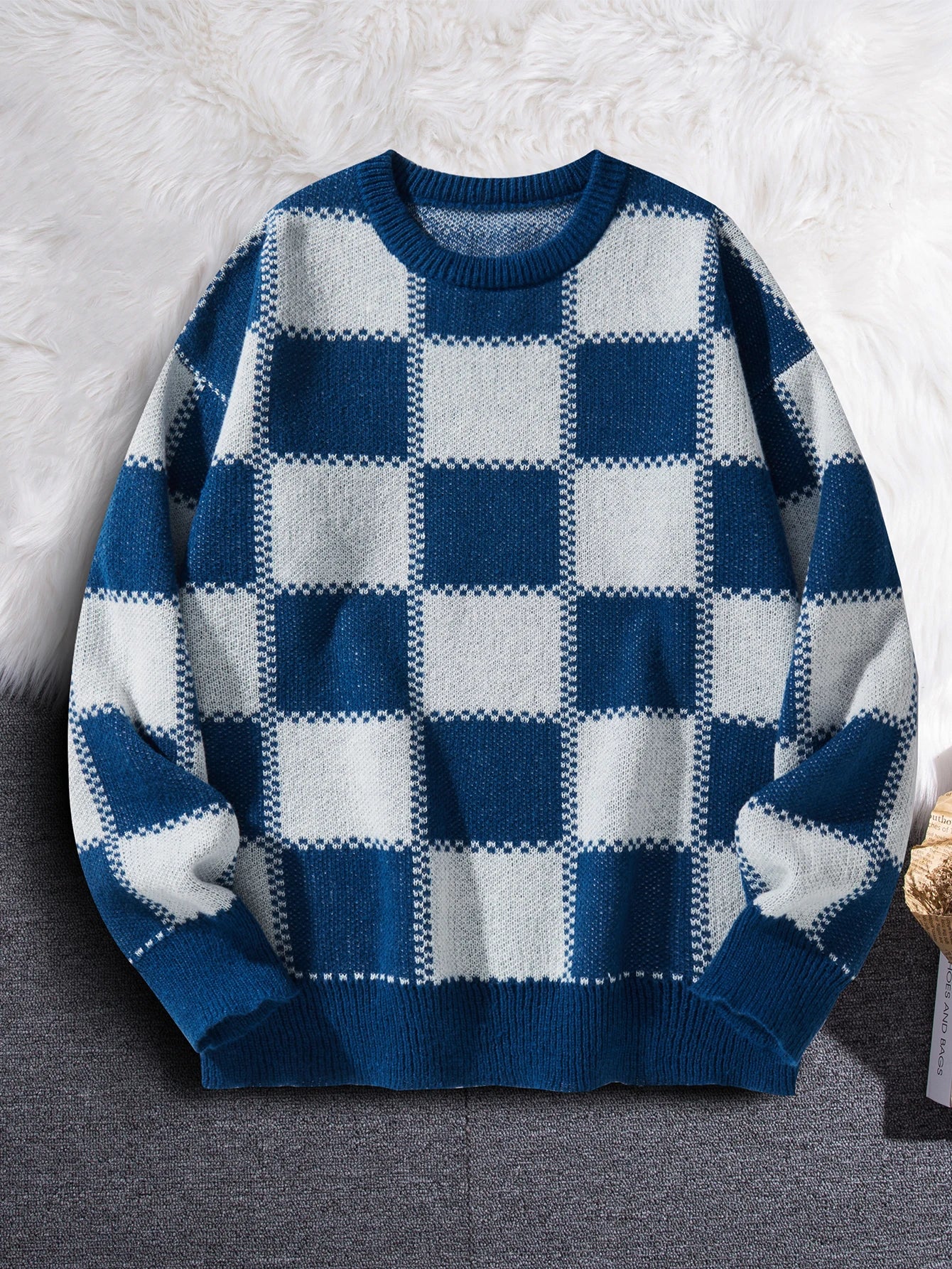 Heritage Grid Knit Sweater