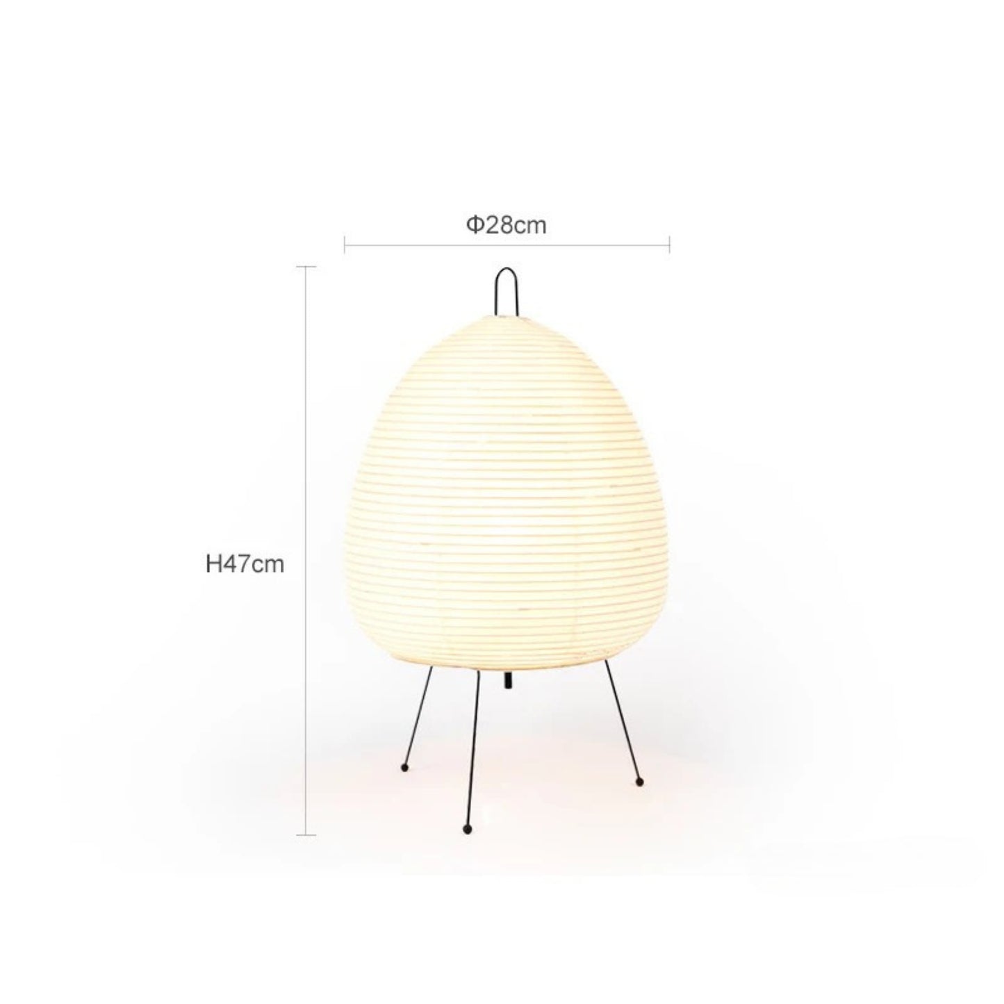 Hikari-Inspired Japanese Table Lamp