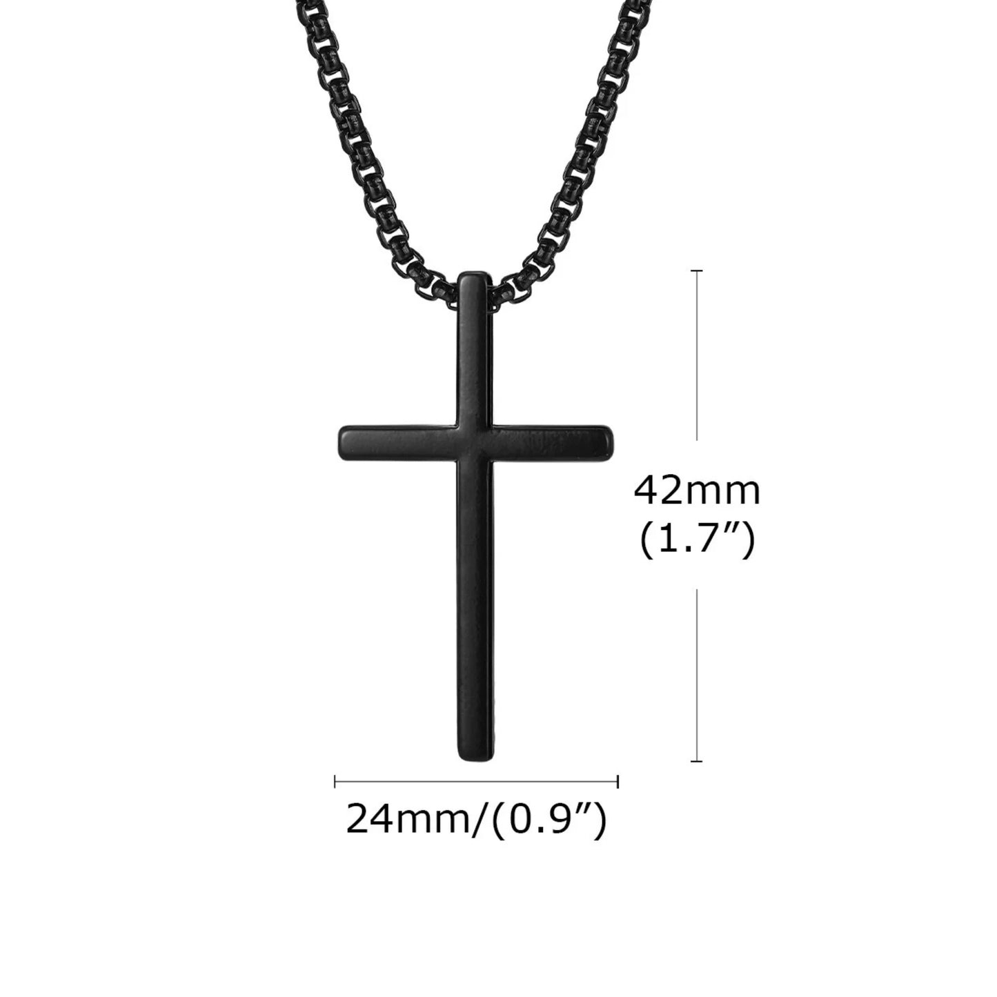 Men’s Stainless Steel Cross Pendant