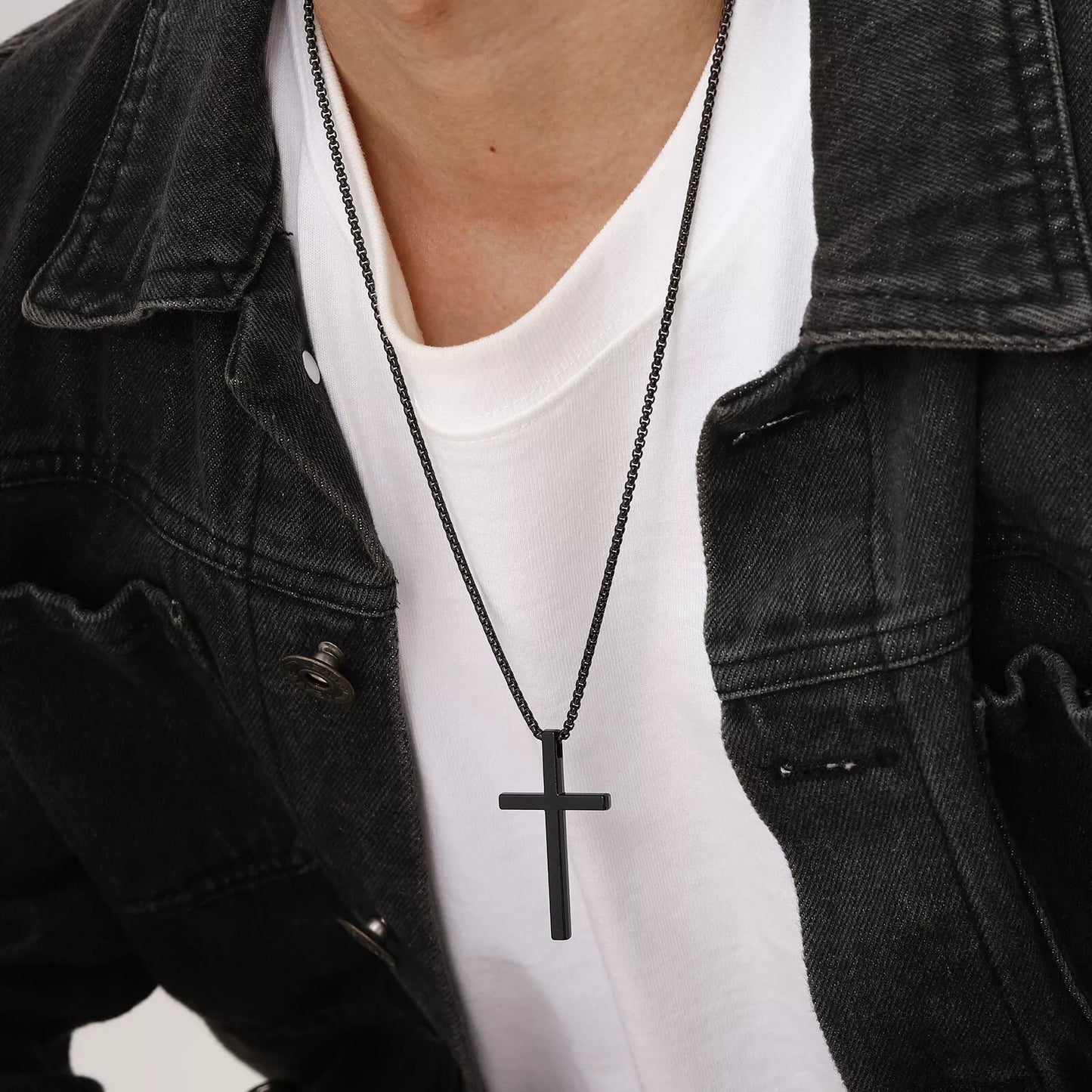 Men’s Stainless Steel Cross Pendant