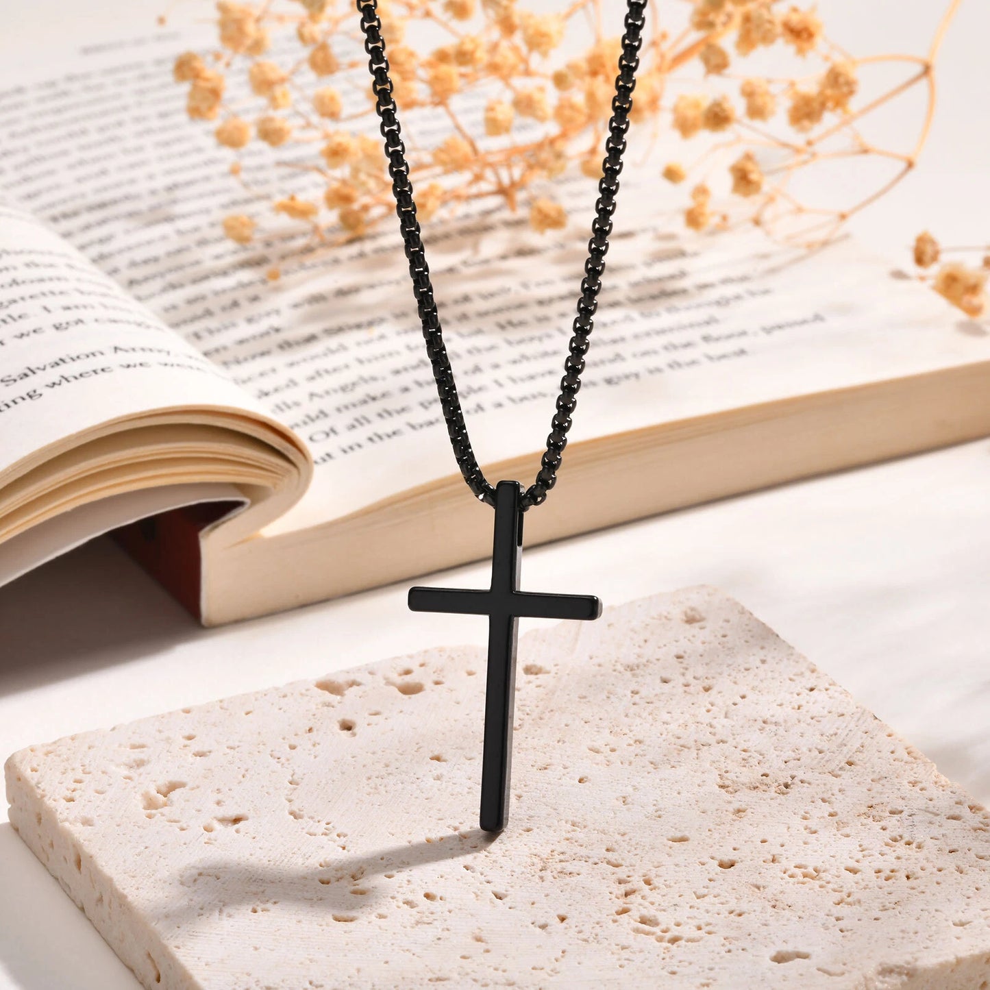 Men’s Stainless Steel Cross Pendant
