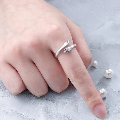 Faith Sterling Silver Adjustable Ring