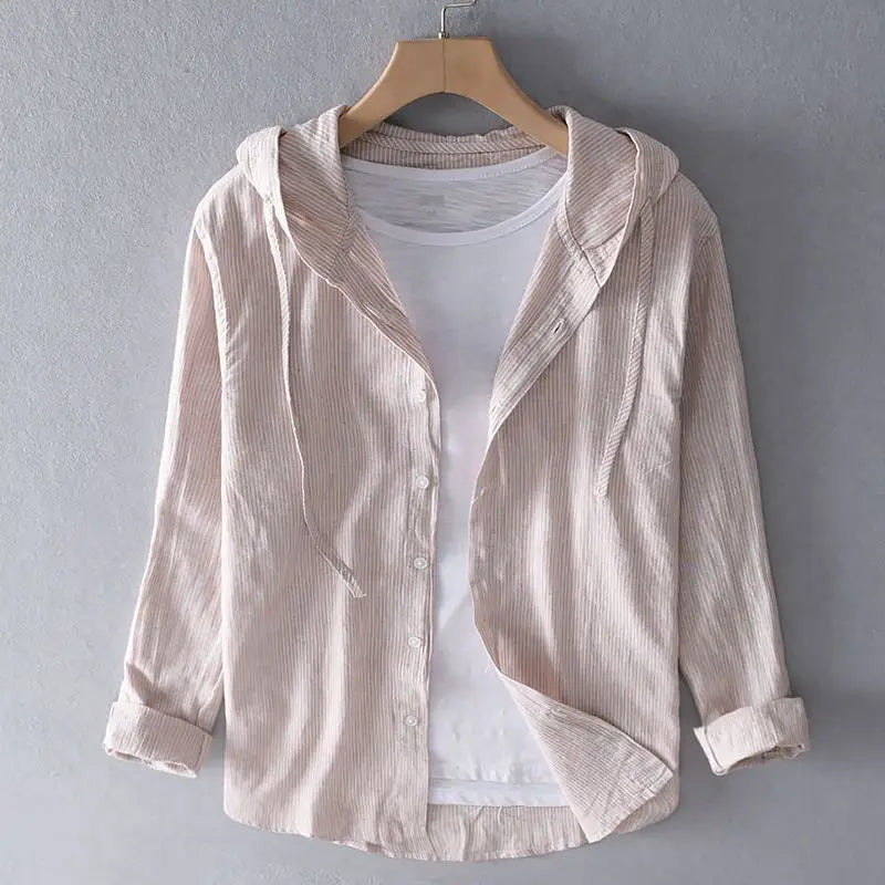 Sora Linen Hoodie Shirt
