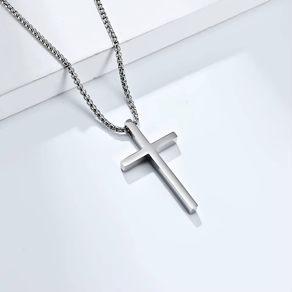 Men’s Stainless Steel Cross Pendant