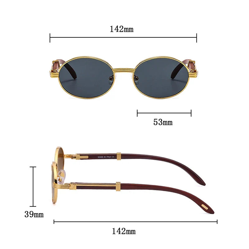 Enzo - Premium Oval Sunglasses by Cozyleido®
