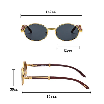 Enzo - Premium Oval Sunglasses by Cozyleido®