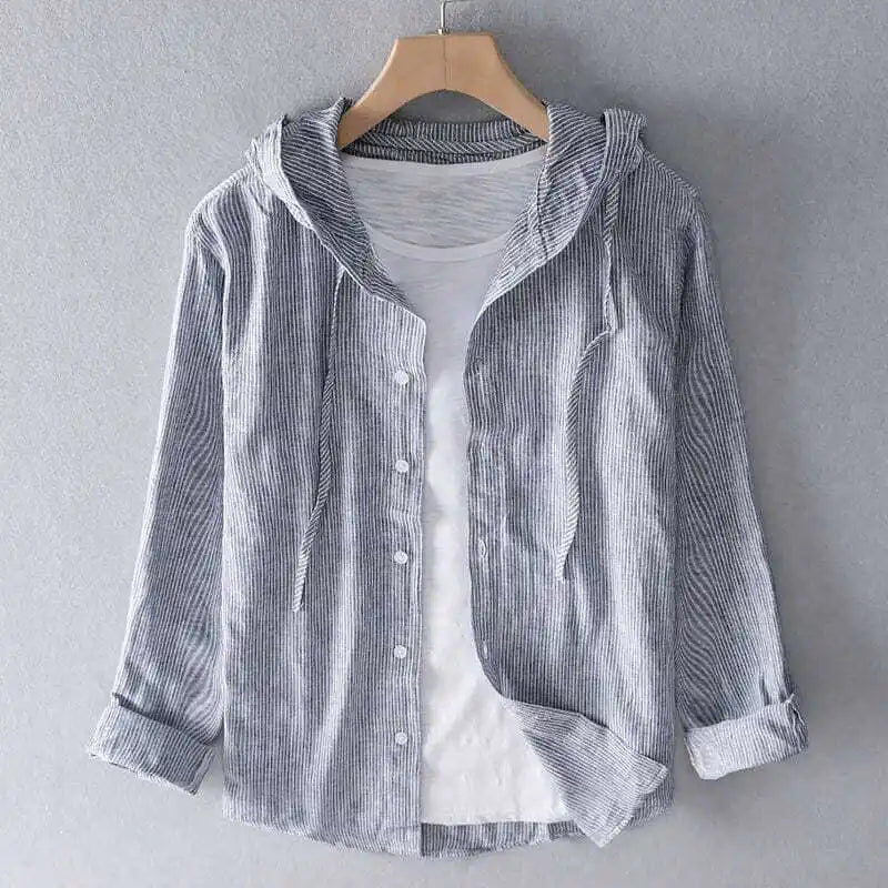 Sora Linen Hoodie Shirt