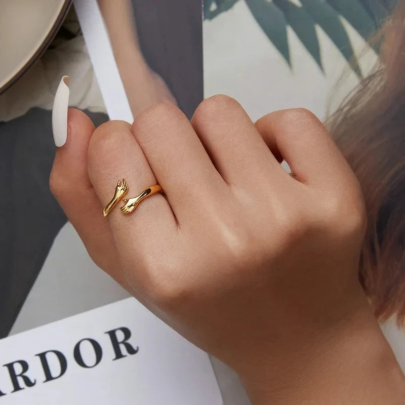 Faith Sterling Silver Adjustable Ring