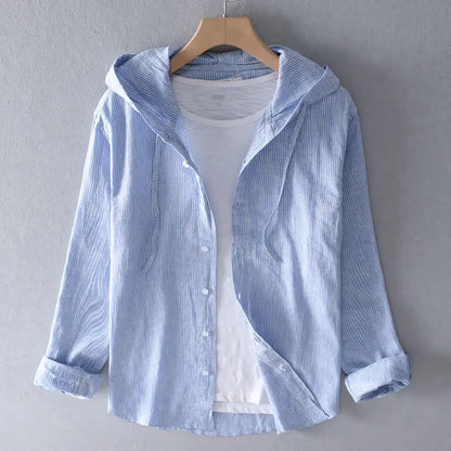 Sora Linen Hoodie Shirt