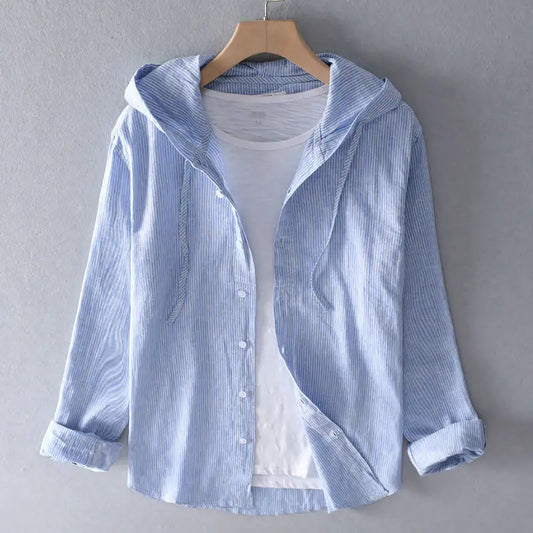 Sora Linen Hoodie Shirt