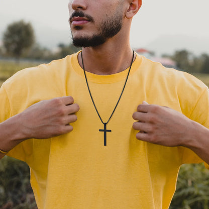 Men’s Stainless Steel Cross Pendant