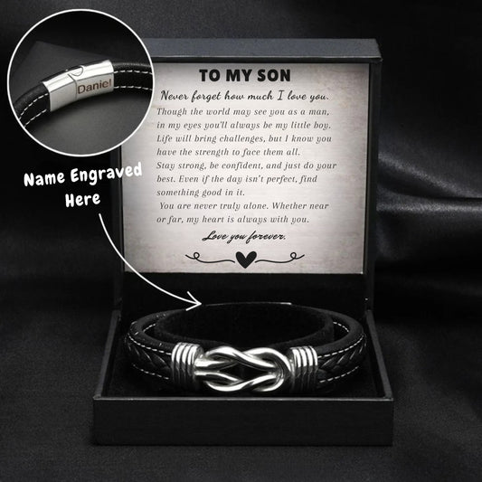 Personalized Infinity Bracelet – Engraved with Name