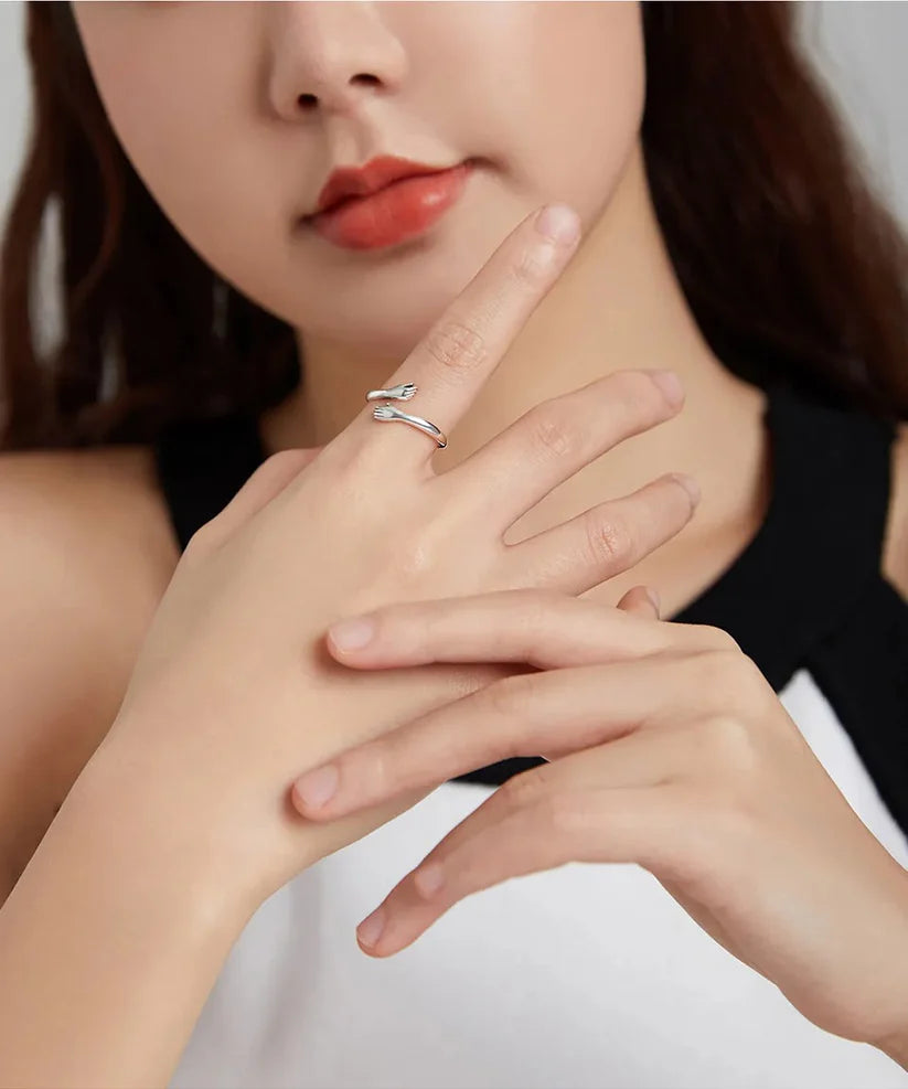Faith Sterling Silver Adjustable Ring