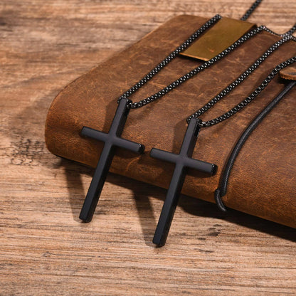 Men’s Stainless Steel Cross Pendant